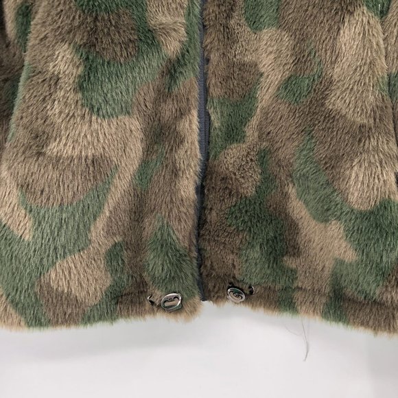 Dkny Green Camouflage Teddy Jacket | Versatile Four-Season Wear - Picture 6 of 6